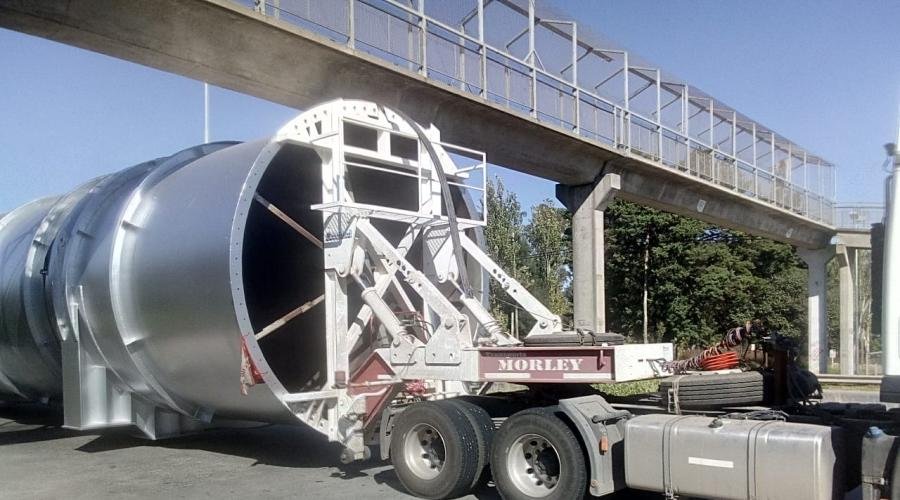 Ingeniería y construcción 700 ton ductos codos 4200 mm diámetro transiciones, juntas aspiración lf rex.Siderca